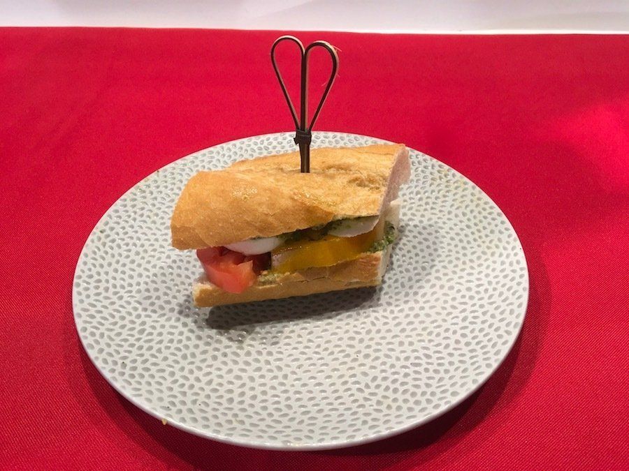 Caprese Salad on Baguette